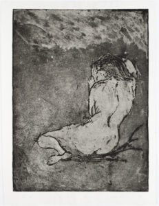 Aga_Werner_art_contemporain_Estampe_Technique_mixtes_Reve_72X56cm art contemporain, estampe, gravure, nu, Aga Werner, atelier3113, Paris