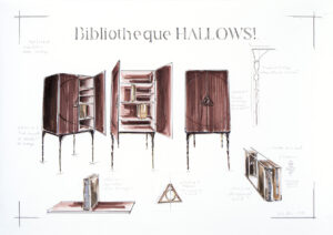 Bibliothèque Hallows de Harry Potter, design, Aga Werner